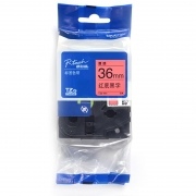 兄弟（brother） TZe-Z461  红底黑字 原装兄弟标签机色带36mm 适用PT标签打印机 红底黑字（kj)